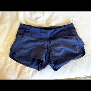 Lululemon breathable workout shorts.